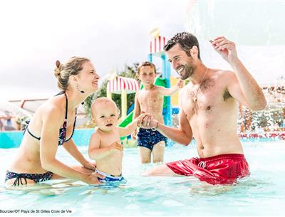 Vacances camping en Vendée avec espace aquatique