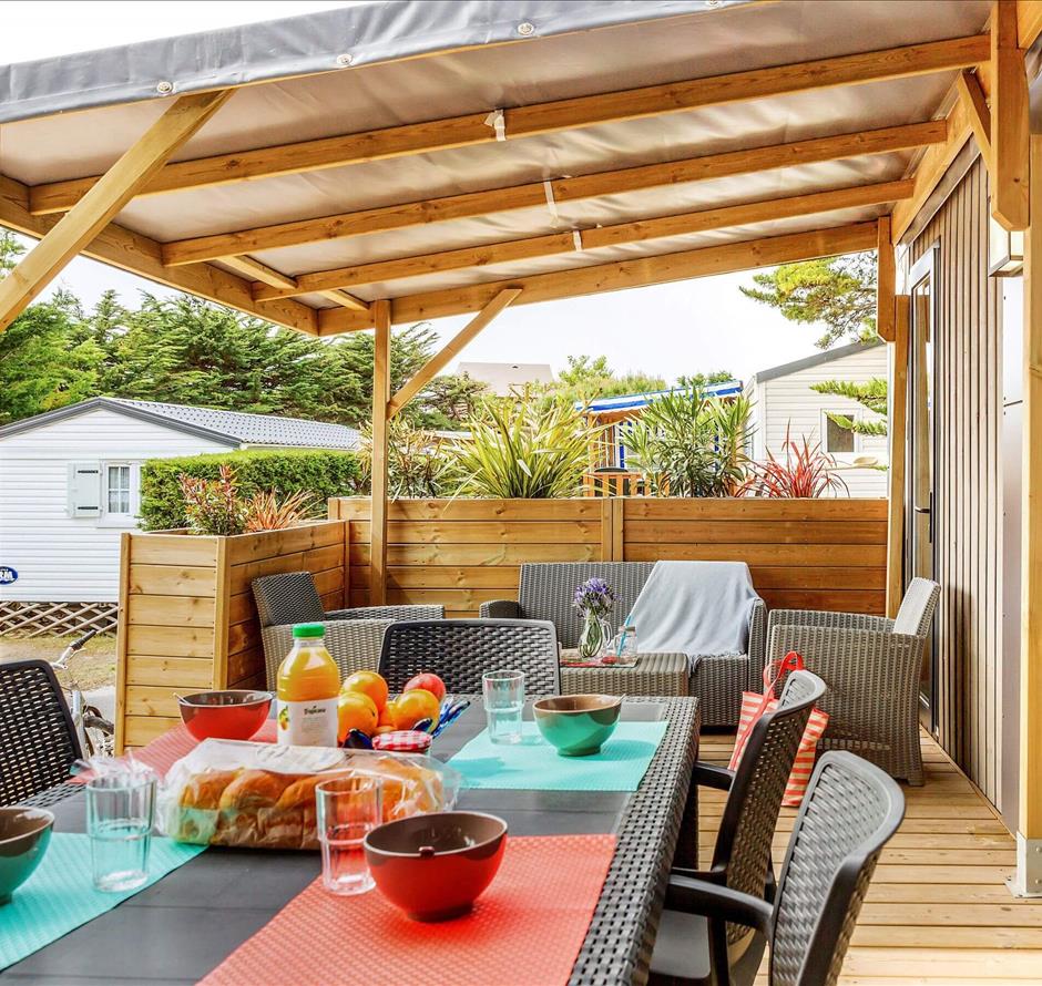 Cottage TAOS 4 personnes 2 chambres 2 salles de bain - Pomme de Pin - Camping Saint Hilaire de Riez