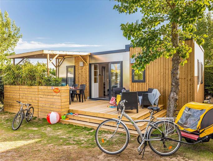 Cottage 4 personnes  luxe camping la pomme de pin en Vendée
