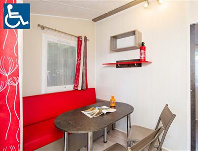 Mobil-home 4/5 personnes accessible aux personnes à mobilité réduite en Vendée à Saint Hilaire de Riez