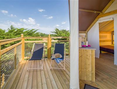 Location tente Lodge au Camping la pomme de pin à St Hilaire de riez en Vendée