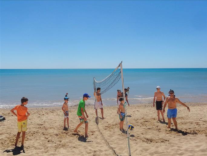 match de beach volley à Saint Hilaire de Riez 