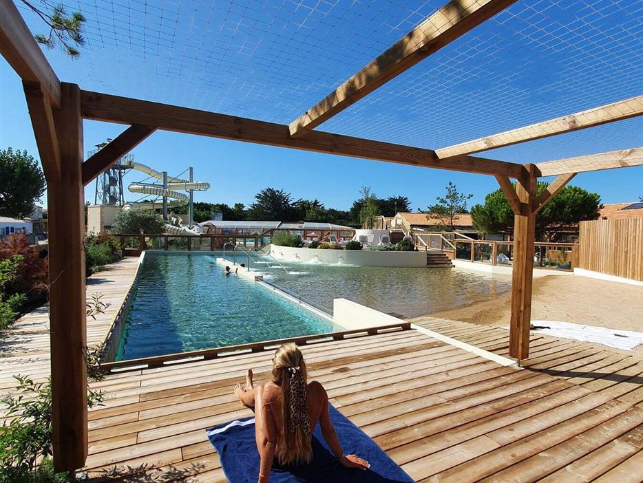 couloir de nage avec espace balnéo - Camping Saint Hilaire de Riez