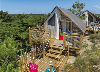 hébergement insolite tente 2 chambre st hilaire bord de mer  - Camping Saint Hilaire de Riez