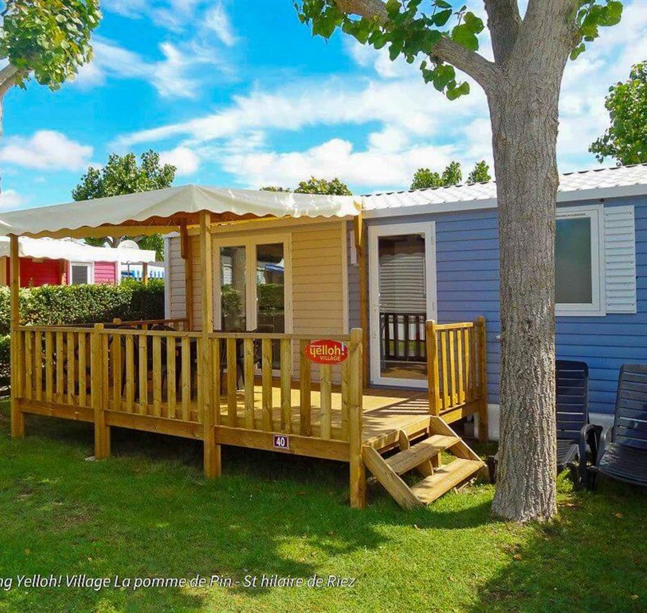 Mobil-home 5 personnes avec 2 chambres à La Pomme de Pin- vendée - accès plage - Camping Saint Hilaire de Riez