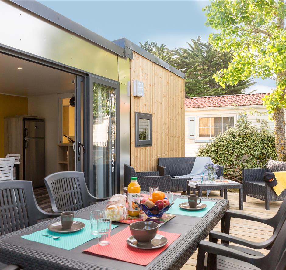 Cottage 4 personnes  luxe camping la pomme de pin en Vendée - Camping Saint Hilaire de Riez