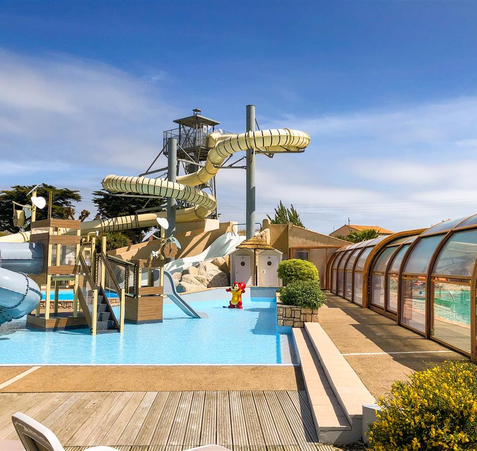 toboggans aquatiques pour les enfants - Camping Saint Hilaire de Riez