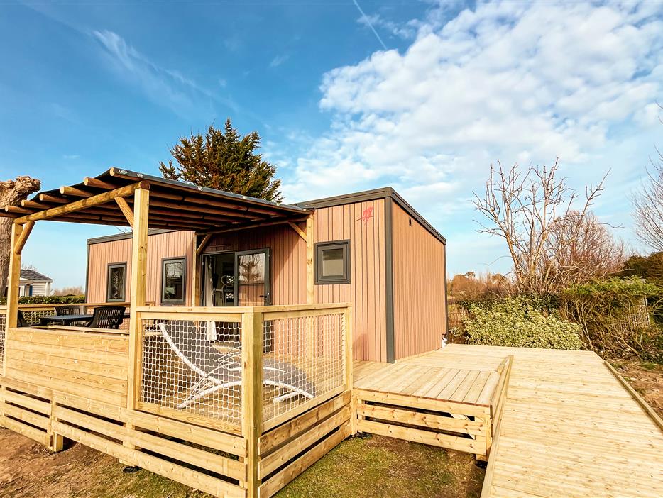 Mobil-home 4 pers 2ch 4 fleurs accessible Personne à mobilité Réduite - Camping Saint Hilaire de Riez