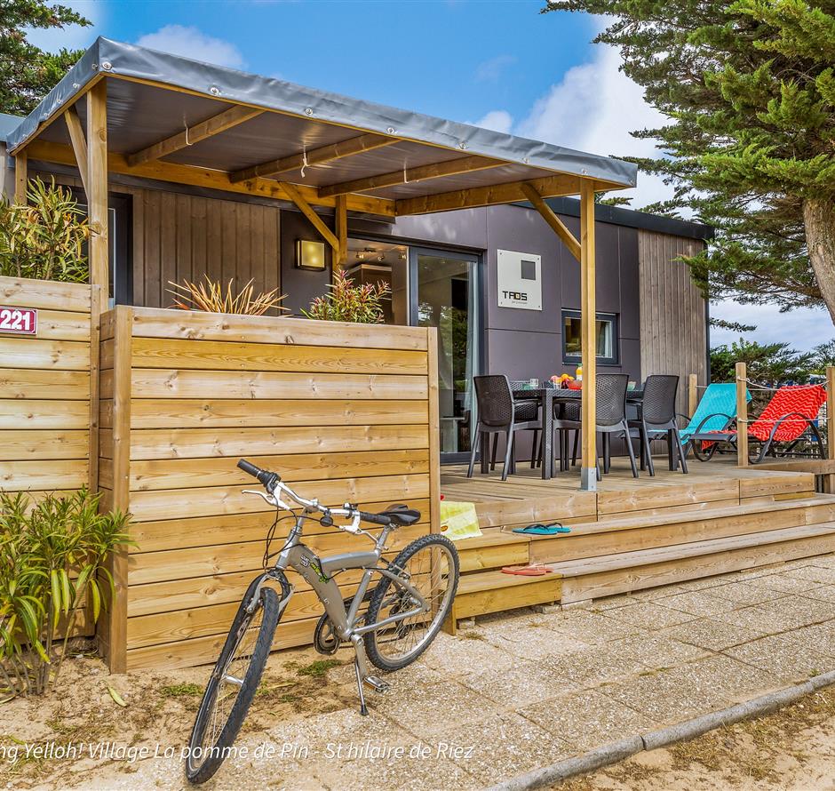 Cottage 4 personnes grande terrasse - Camping Saint Hilaire de Riez