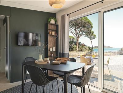 Cottage luxe 6 personnes camping accès plage direct