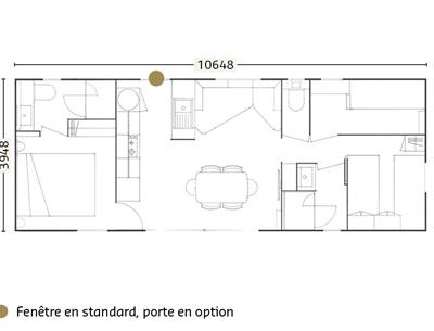 Plan cottage 6 personnes 3 chambres 2 salles de bain