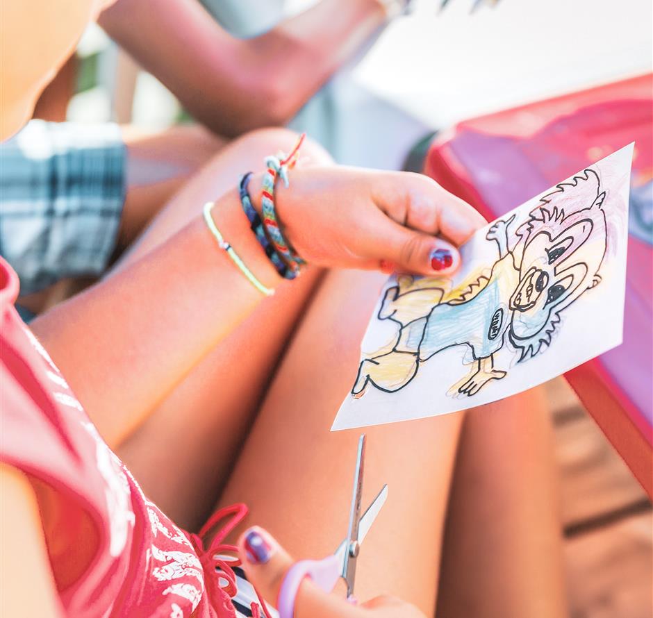 Activité mini club camping La Pomme de Pin  - Camping Saint Hilaire de Riez