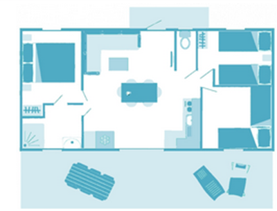 cottage patio et spa 3ch 1sdb