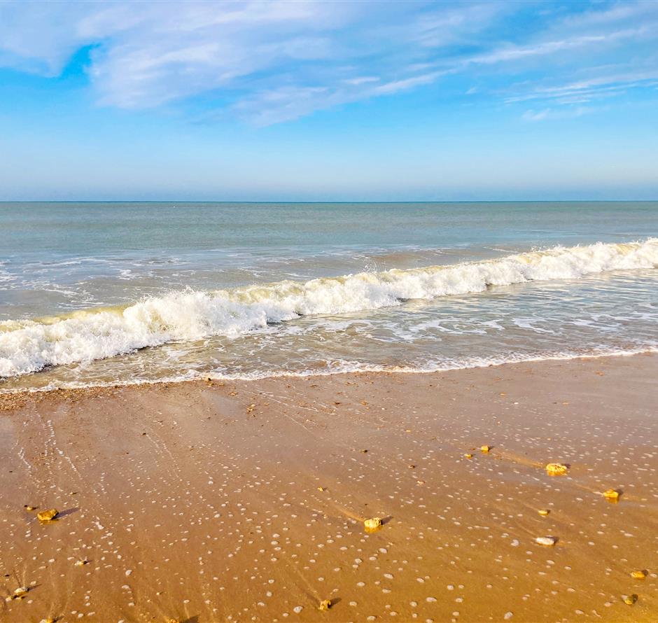 Plage de sable fin à Saint Hilaire de Riez Vendée - Camping Saint Hilaire de Riez